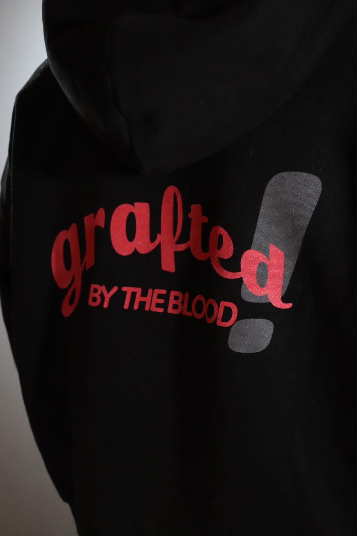 "By the Blood" Boxy Zip Up