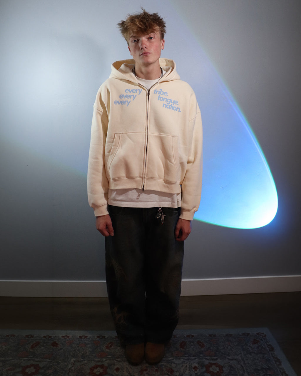 "Every Tribe" Boxy Zip Up