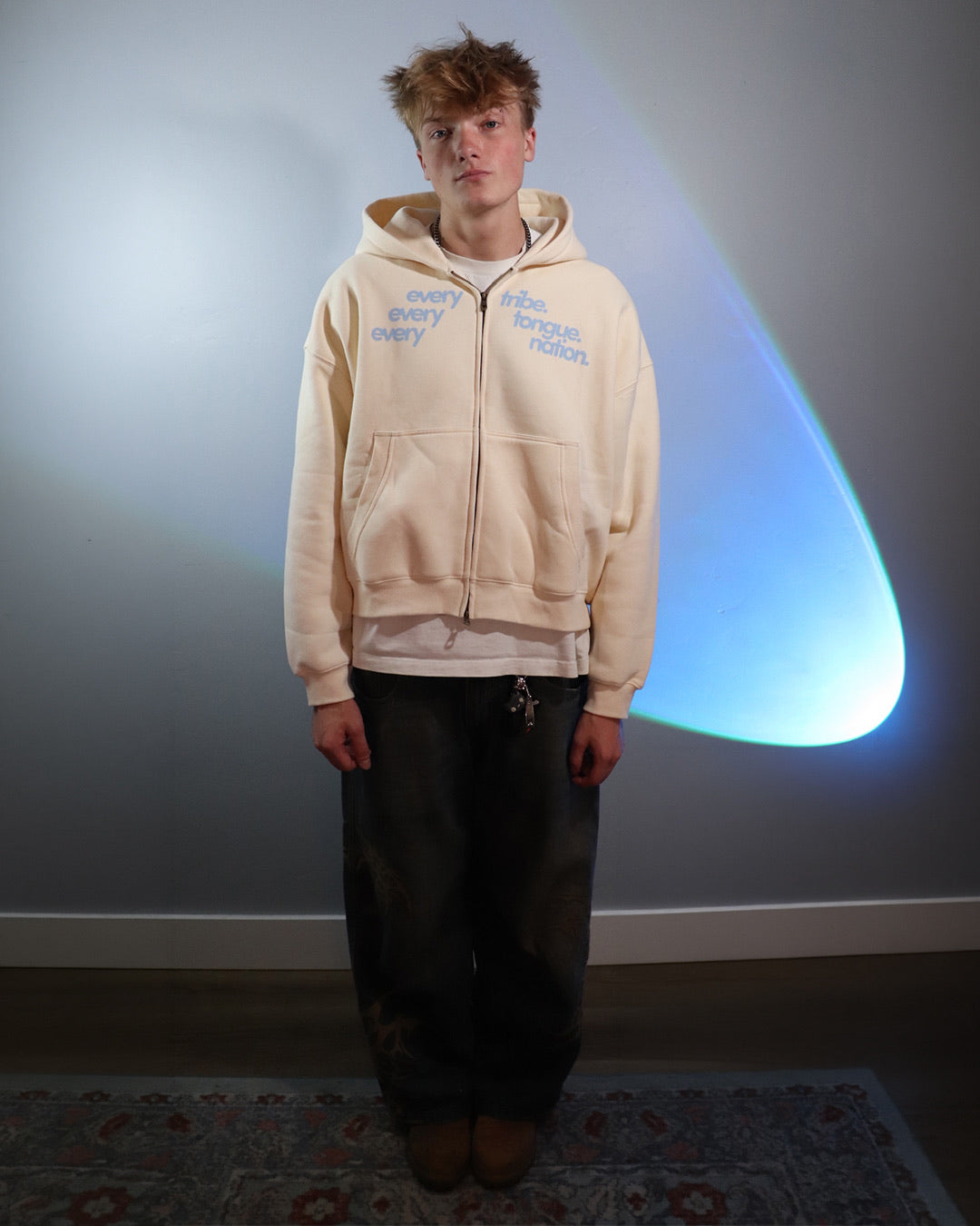 "Every Tribe" Boxy Zip Up