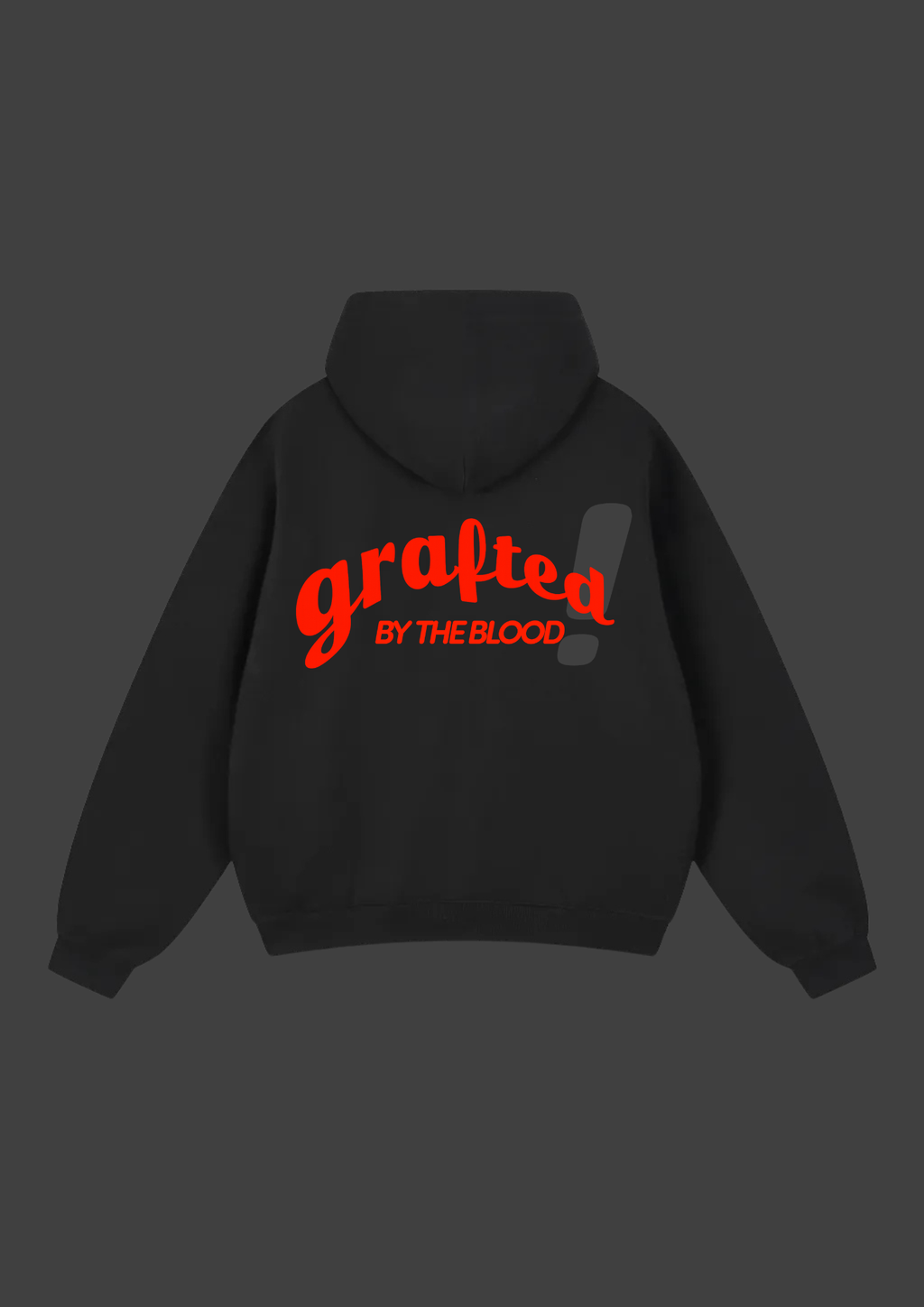 "By the Blood" Boxy Zip Up